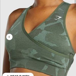 gymshark camo sports bra